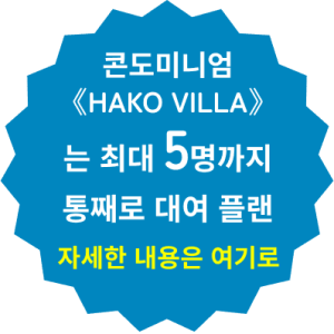 콘도미니엄 는 최대 5명까지 통째로 대여 플랜　자세한 내용은 여기로